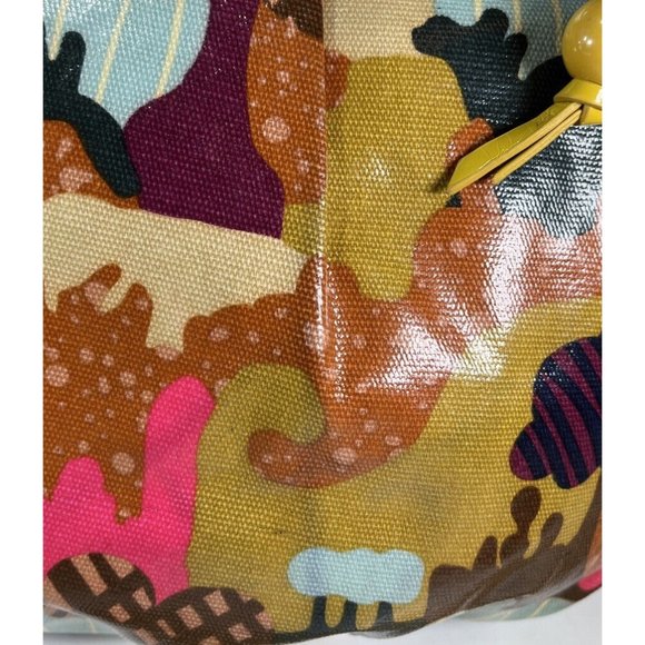 Fossil Multicolor Tree Nature Print Coated Canvas Tote Shoulder Bag - Picture 16 of 16